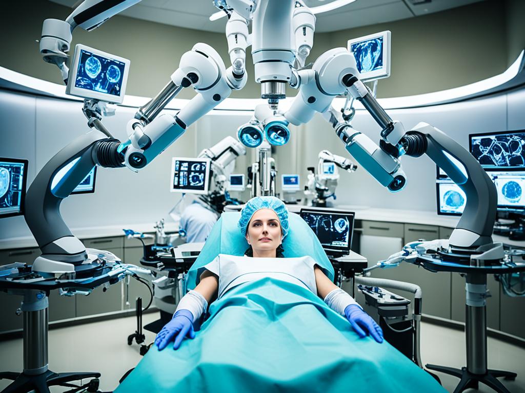 Spécialiste chirurgie robotique en action